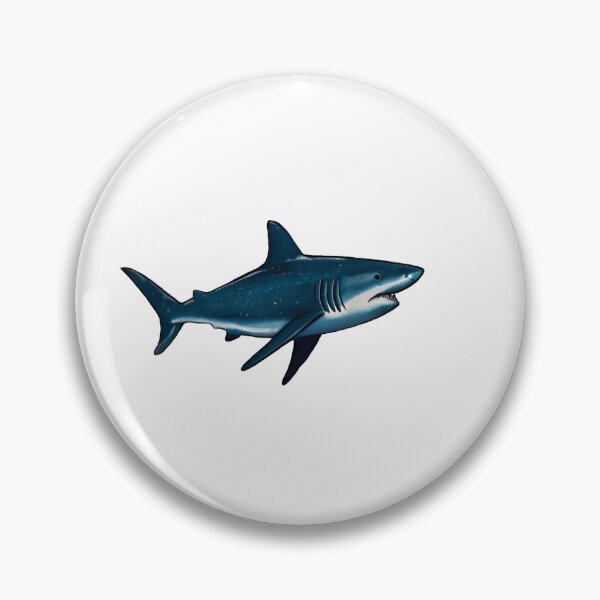 Item preview, blue and white shark fish  designed and sold by SOUFIANE1991.