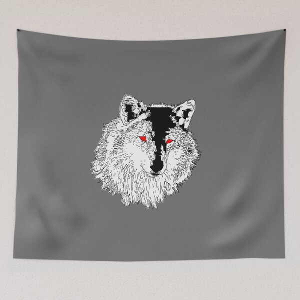 Item preview, wolf head wildlife art nature inspired wild beauty designed and sold by 4rpixs.
