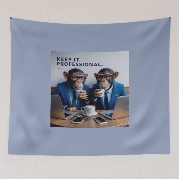 Item preview, Keep it Professional 2.0 - Funny chimpanzees designed and sold by AldeaPod.