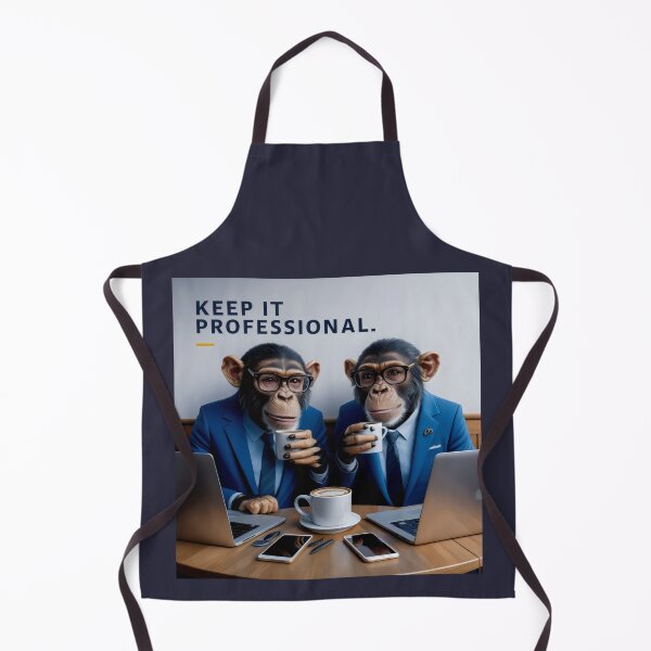 Item preview, Keep it Professional 2.0 - Funny chimpanzees designed and sold by AldeaPod.