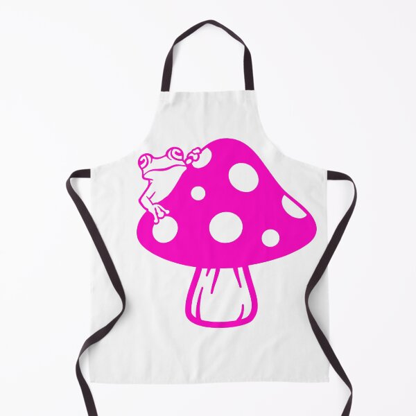Item preview, pink Cute frog on mushroom designed and sold by EmeraldeaArt.