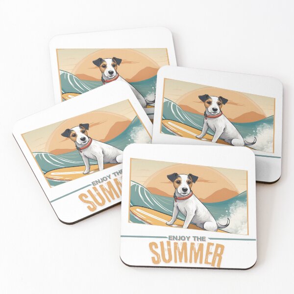 Item preview, parson russel terrier Dog summer Holidays dog Enjoy the Summer  designed and sold by GoodyPaws.