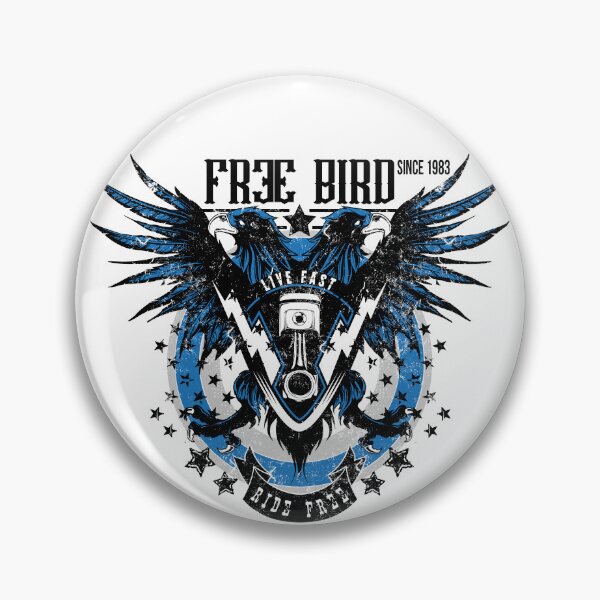 Item preview, Free bird since 1983, 41st birthday live fast ride free bikers eagle  designed and sold by wildTrack---.