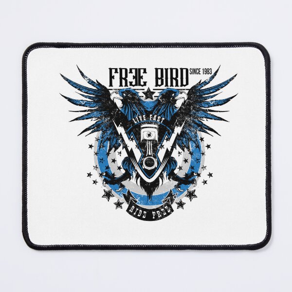 Item preview, Free bird since 1983, 41st birthday live fast ride free bikers eagle designed and sold by wildTrack---.