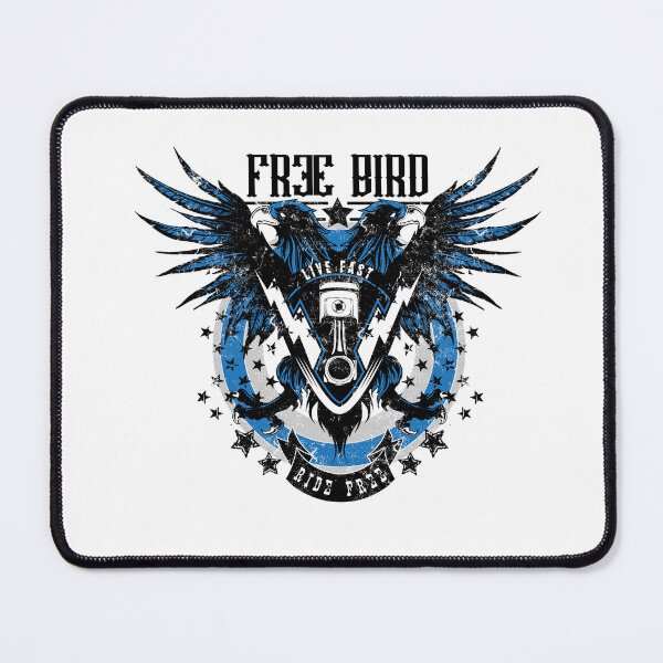 Item preview, Free bird, live fast ride free motivational bikers eagle designed and sold by wildTrack---.