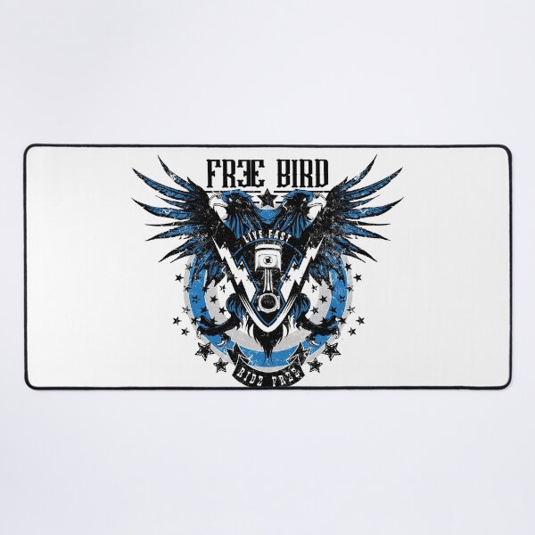 Item preview, Free bird, live fast ride free motivational bikers eagle designed and sold by wildTrack---.