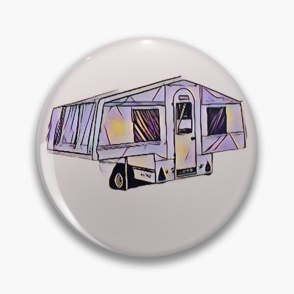 Item preview, Yellow and Light Blue Trailer Tent designed and sold by BeccaAelishe.
