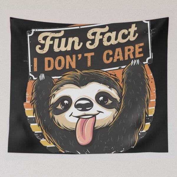 Item preview, Fun fact ,I dont care ,retro vintage Sloth designed and sold by Ajax90.