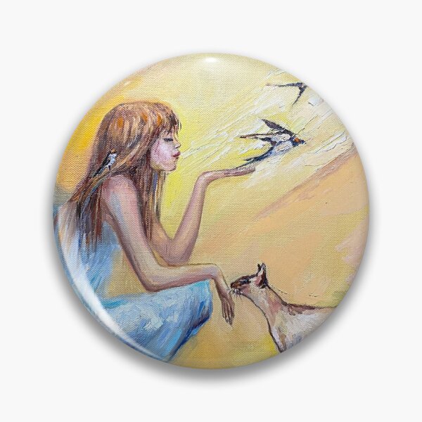 Item preview, Angel and swallows. "Everything will be fine" designed and sold by Elena Reutova.