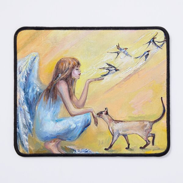 Item preview, Angel and swallows. "Everything will be fine" designed and sold by Elena Reutova.