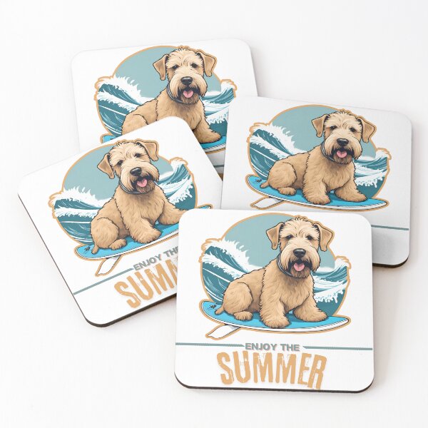 Item preview, Soft Coated Wheaten Terrier Dog summer Holidays dog Enjoy the Summer  designed and sold by GoodyPaws.