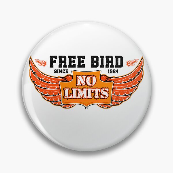 Item preview, Free bird since 1984, 40th birthday no limits ride free motivational bikers eagle  designed and sold by wildTrack---.