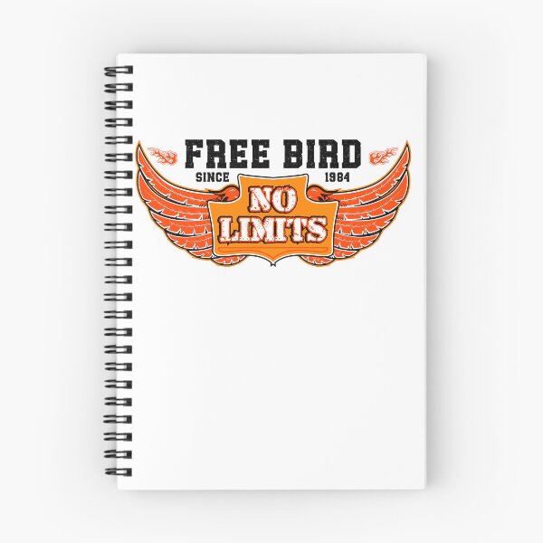 Item preview, Free bird since 1984, 40th birthday no limits ride free motivational bikers eagle  designed and sold by wildTrack---.
