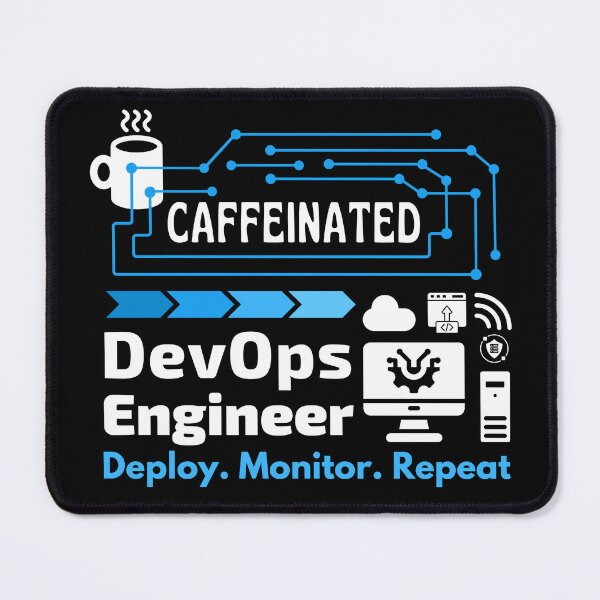 Item preview, DevOps Engineer. Deploy. Monitor. Repeat | White Font designed and sold by FocusChillax.
