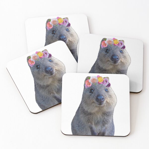 Item preview, Flower crown Quokka  designed and sold by SillyLittleSnek.