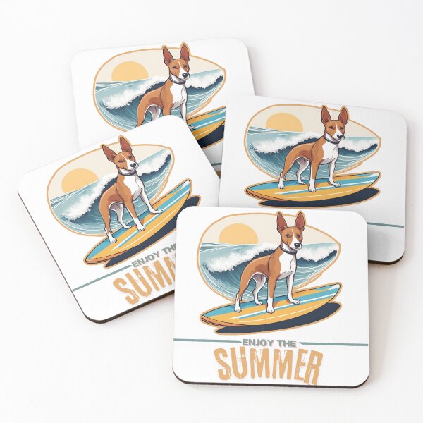 Item preview, Basenji Dog summer Holidays dog Enjoy the Summer  designed and sold by GoodyPaws.