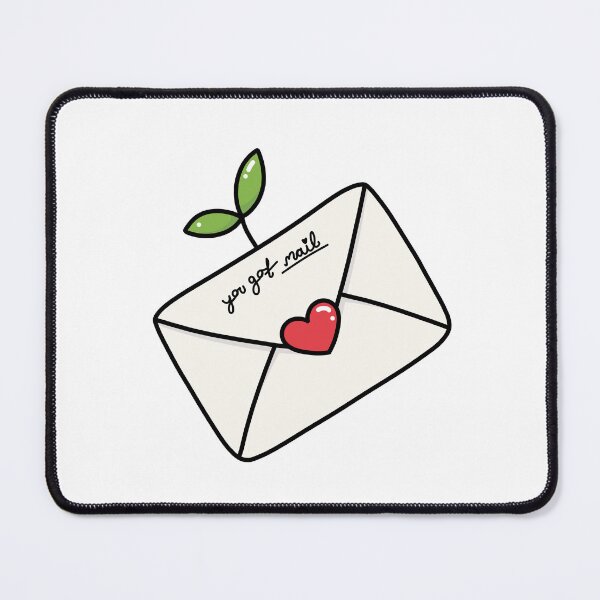 Item preview, You have mail! - Cute envelope with plant and heart designed and sold by GingerandMilk.