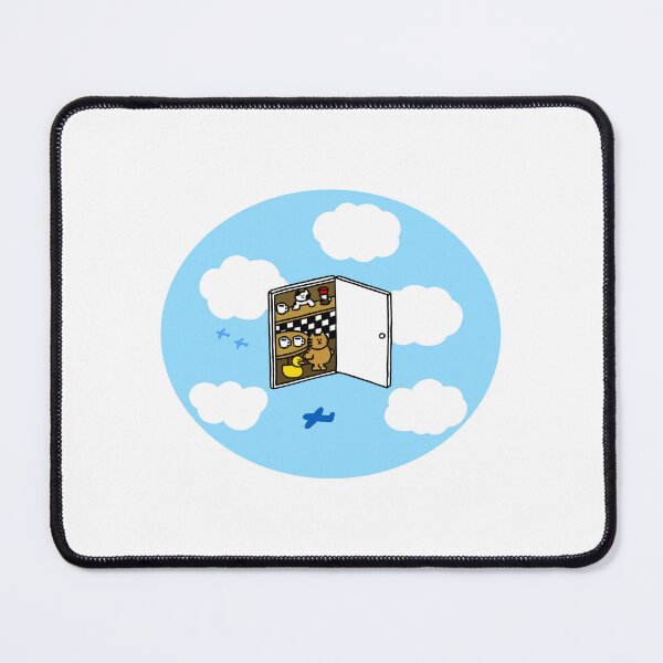 Item preview, a Cat and a Duck on the door in the sky designed and sold by superbaechoo.