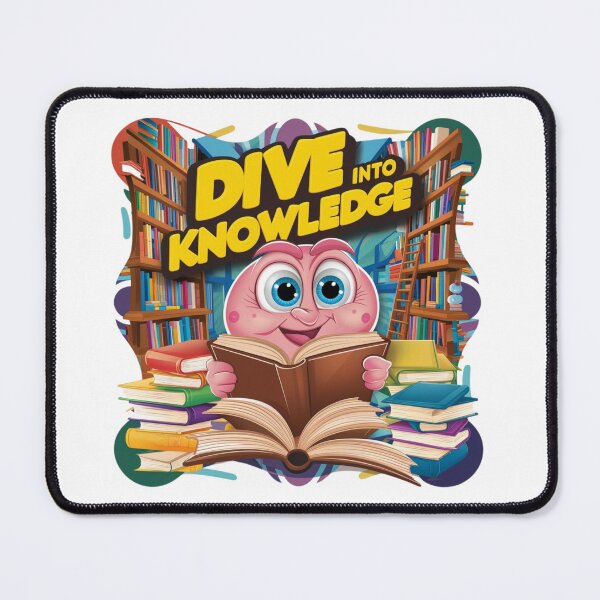 Item preview, Cute Bookworm Reading - Dive Into Knowledge designed and sold by deluxedigital1.