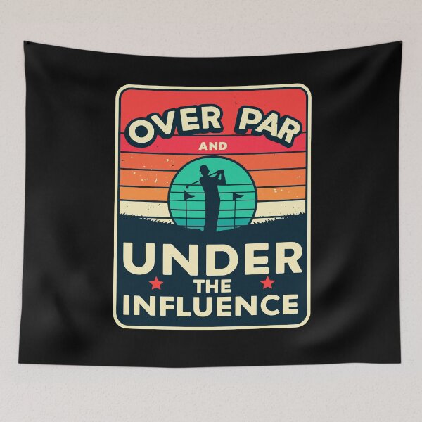 Item preview, Over Par And Under The Influence Drinking Beer Funny Golfing designed and sold by Dressed For  Duty.