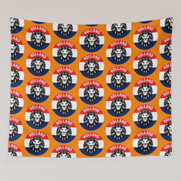 Item preview, Go Holland! - Dutch Lion Flag Badge (Red White Blue) designed and sold by DWDiva.