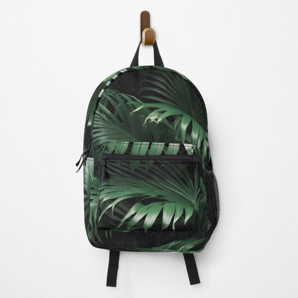 Item preview, Abstract green palm leaves on black flat lay background designed and sold by icemanphotos.