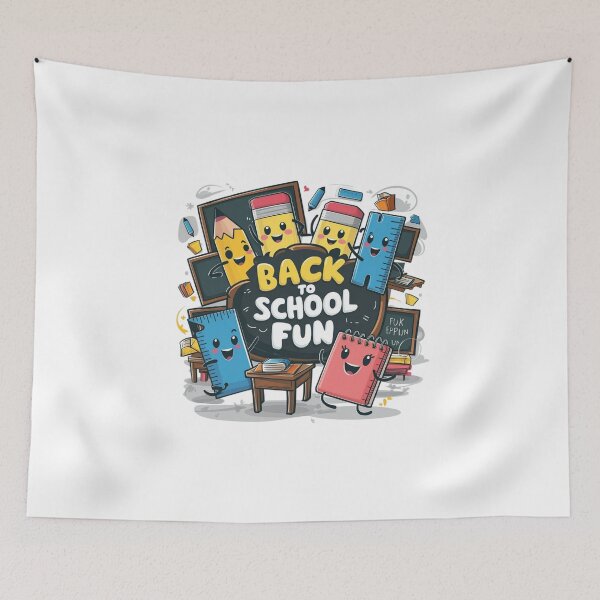 Item preview, Cute School Supplies Characters - Back to School Fun designed and sold by deluxedigital1.