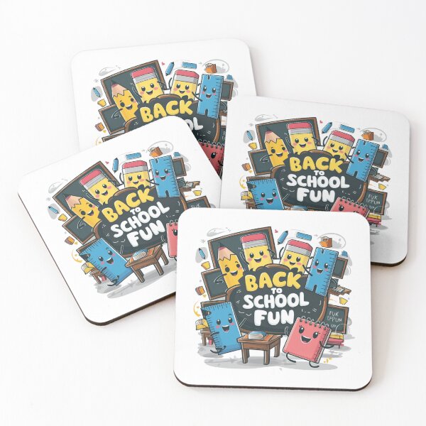 Item preview, Cute School Supplies Characters - Back to School Fun designed and sold by deluxedigital1.