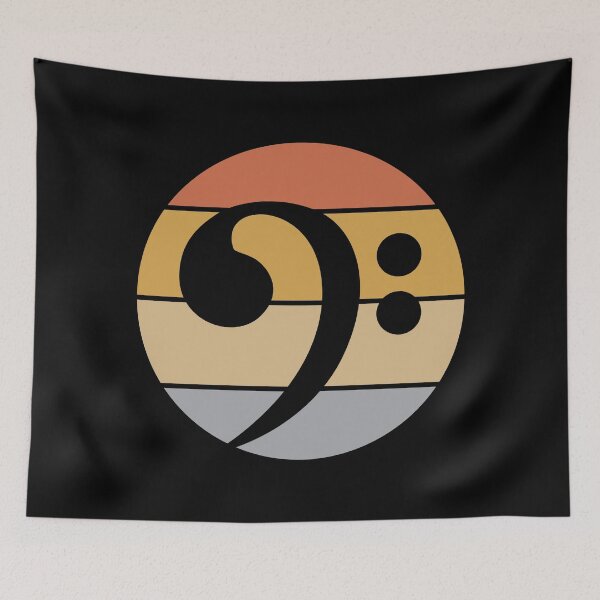Item preview, bass guitar retro music symbol vintage guitarist basser designed and sold by AndreMi.