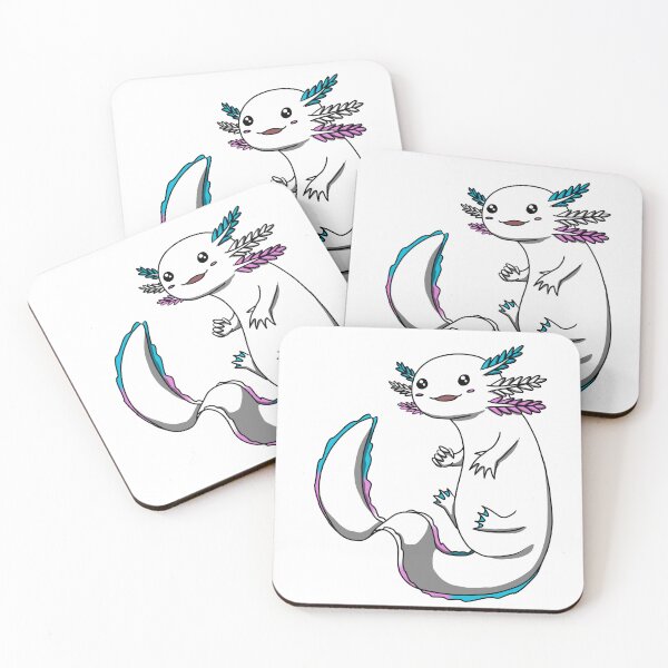 Item preview, Pride Axolotl: Transgender designed and sold by StaticKlingShop.