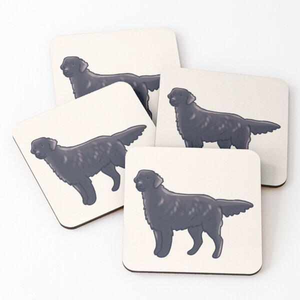 Item preview, Flat Coated Retriever dog art designed and sold by Artofmayara.