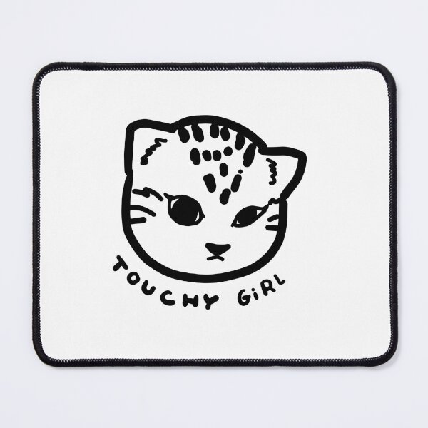 Item preview, Touchy Cat, Pet minimal black and white. designed and sold by Oncethecat.