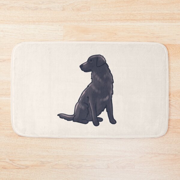 Item preview, Flat Coated Retriever dog illustration  designed and sold by Artofmayara.