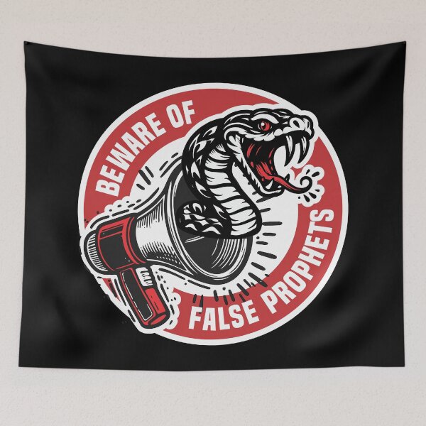 Item preview, Beware Of False Prophets - Jesus Warning 8 - Christian designed and sold by Vector-Artist.