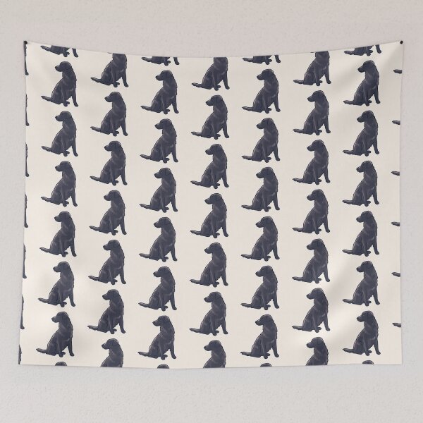 Item preview, Flat Coated Retriever dog illustration  designed and sold by Artofmayara.