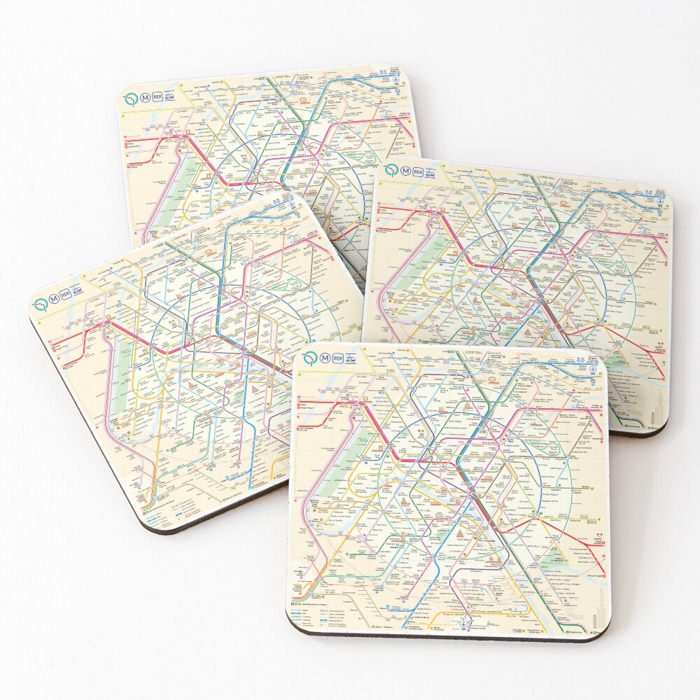 Item preview, Coasters (Set of 4) designed and sold by TeeterTotterTam.