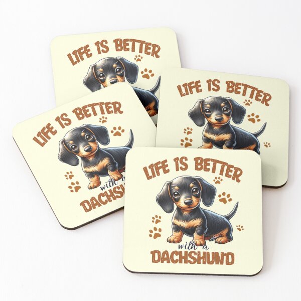 Item preview, Life is Better with a Dachshund designed and sold by PawPrintStyles.