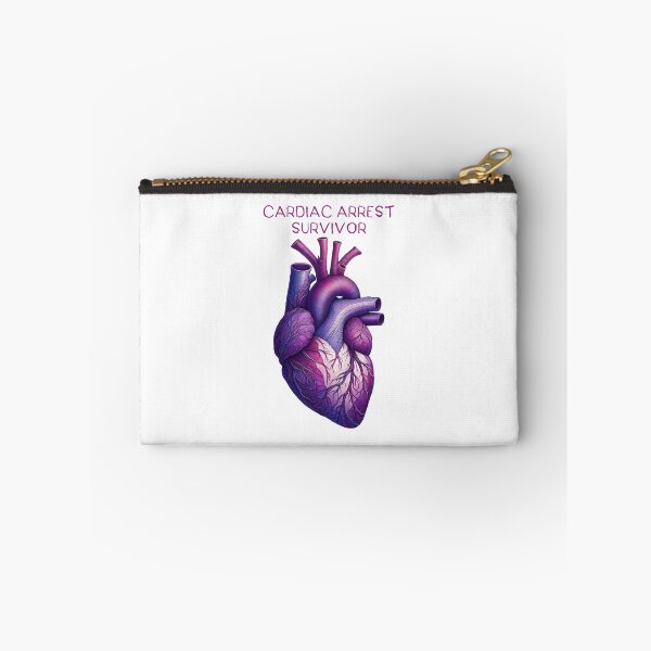 Item preview, cardiac arrest survivor with a Purple Anatomy Heart Art designed and sold by EmeraldeaArt.