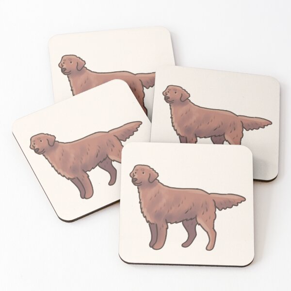Item preview, Flat Coated Retriever dog illustration  designed and sold by Artofmayara.