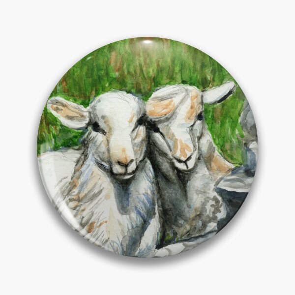 Item preview, Two lambs on the way down from Tre'r Ceiri, on the Llyn Peninsula, North Wales designed and sold by LymphomaLass.