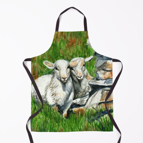 Item preview, Two lambs on the way down from Tre'r Ceiri, on the Llyn Peninsula, North Wales designed and sold by LymphomaLass.