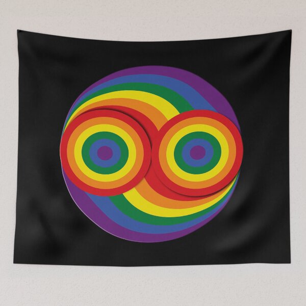 Item preview, Pride Yin and Yang - LGBTQIA+ designed and sold by SueKnox.