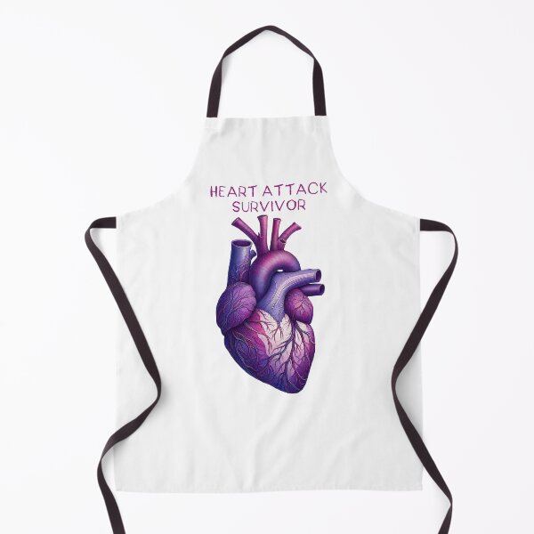 Item preview, heart attack survivor with a Purple Anatomy Heart Art designed and sold by EmeraldeaArt.