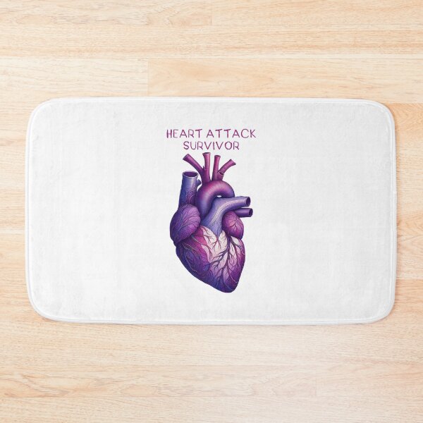 Item preview, heart attack survivor with a Purple Anatomy Heart Art designed and sold by EmeraldeaArt.