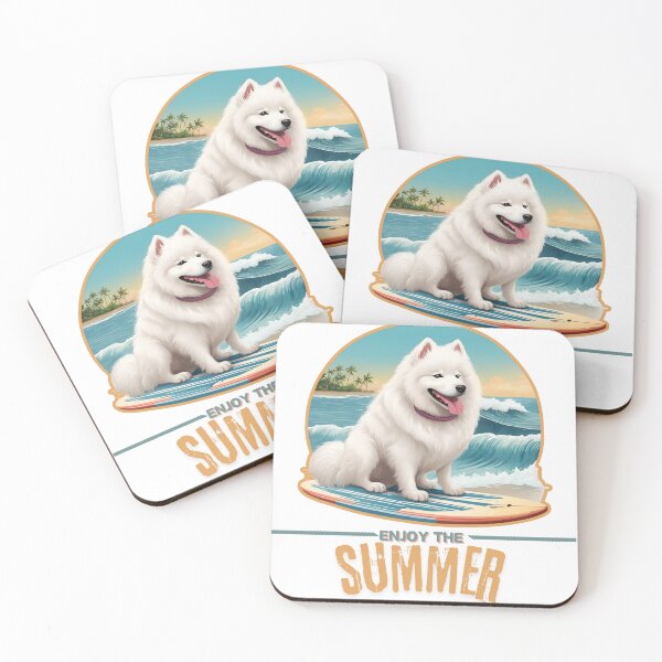 Item preview, Samoyed Dog summer Holidays dog Enjoy the Summer  designed and sold by GoodyPaws.