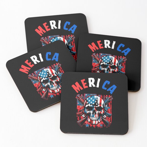 Item preview, Merica Skull  designed and sold by WoodburyLake.