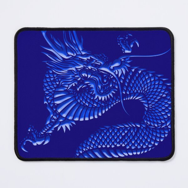 Item preview, Blue embossed metal dragon 2024 designed and sold by SueKnox.