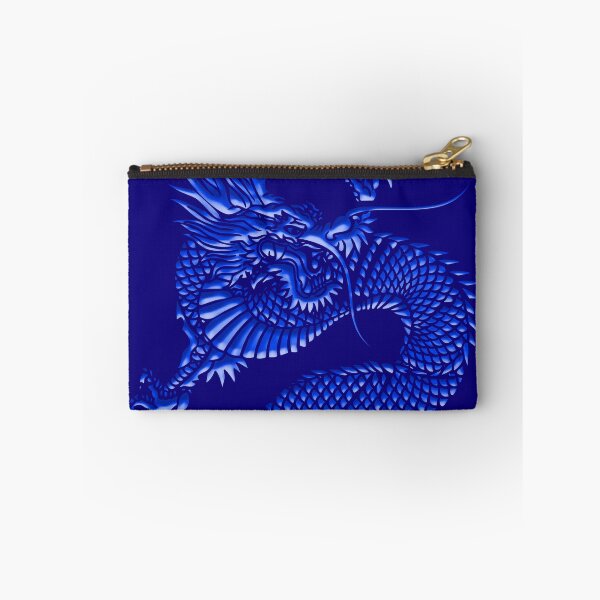 Item preview, Blue embossed metal dragon 2024 designed and sold by SueKnox.
