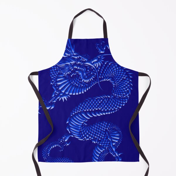 Item preview, Blue embossed metal dragon 2024 designed and sold by SueKnox.