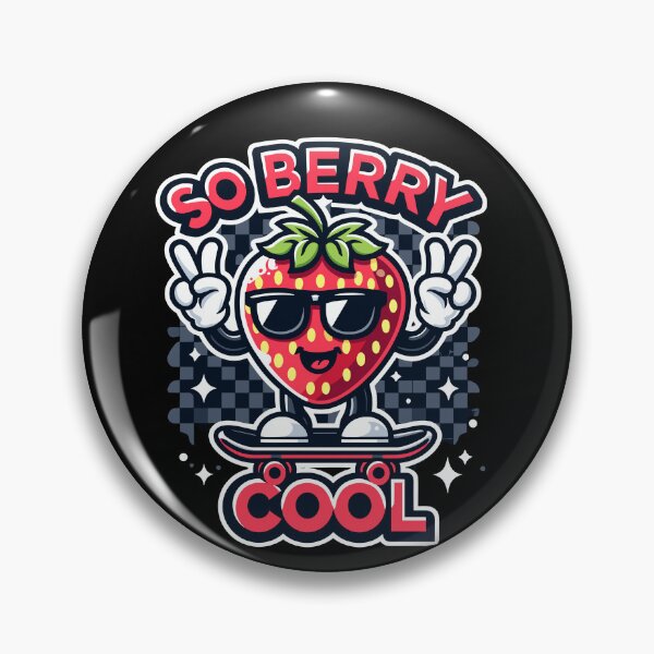 Item preview, Groovy So Berry Strawberry Fruit Cool Skateboard Lover designed and sold by Dressed For  Duty.